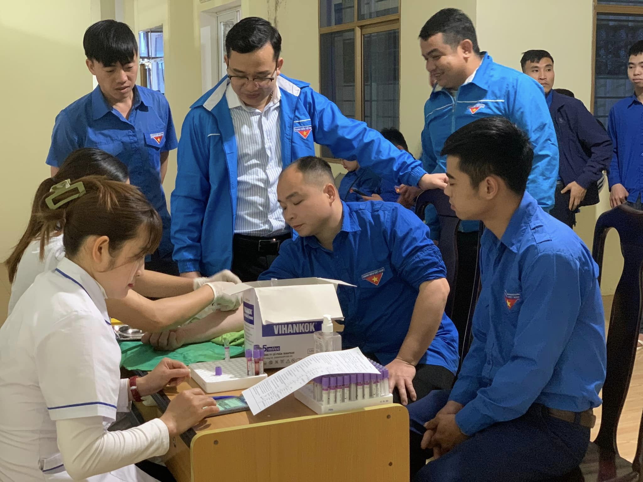 Đoàn xã Yên Thành Tham Gia Hiến Máu Tình Nguyện Tại Bệnh Viện Đa Khoa Huyện Quang Bình